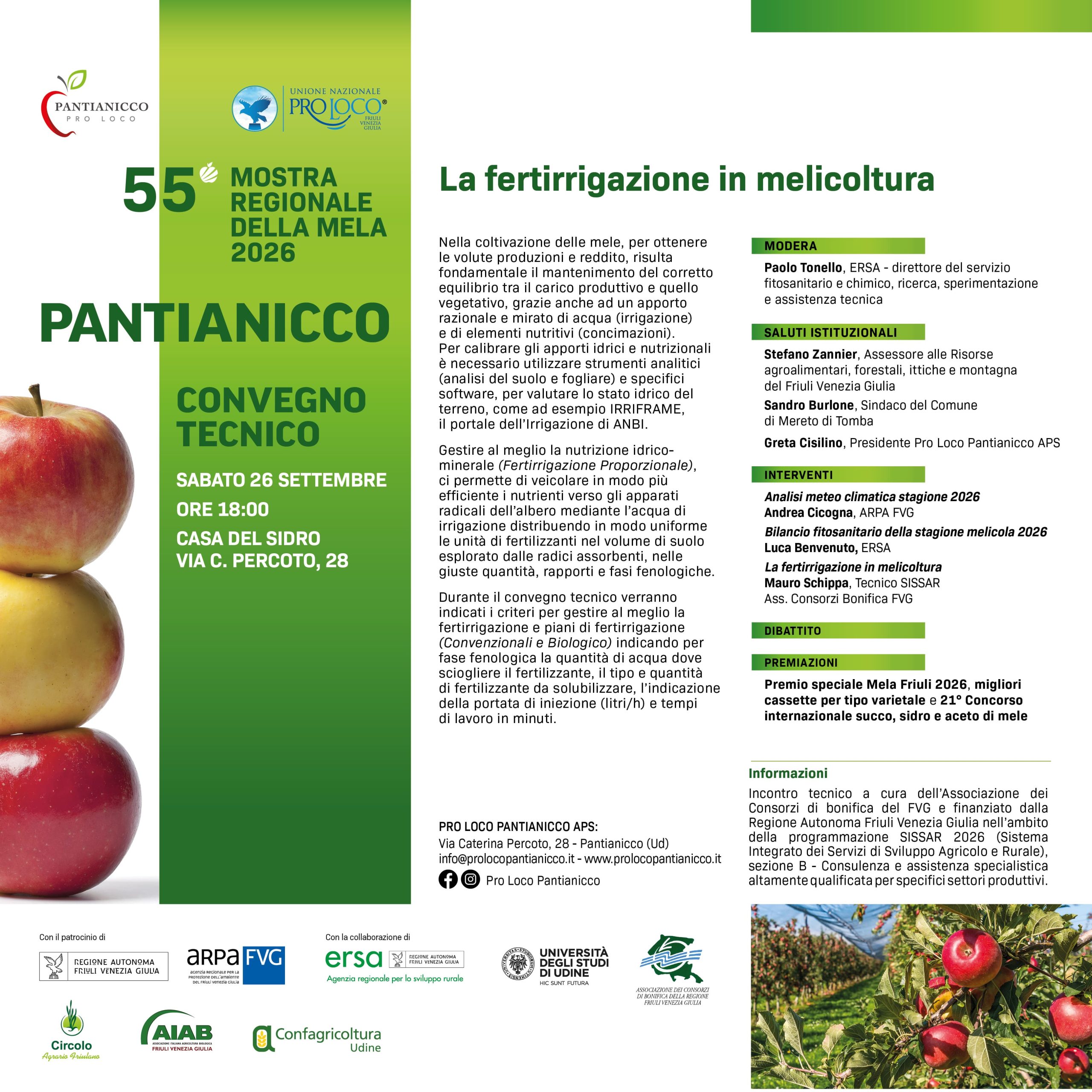 Convegno tecnico mele 2026