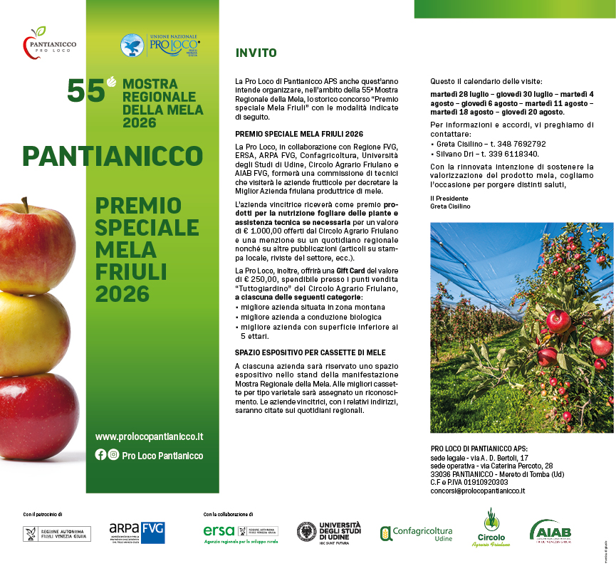 Premio Speciale Mela Friuli 2026